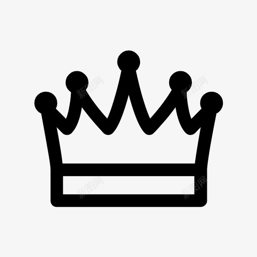 皇冠成就首领图标svg_新图网 https://ixintu.com 国王 奖励 成就 王后 皇冠 皇家 等级 领袖 首领