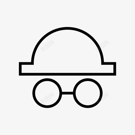 帽子和眼镜眼镜特务图标svg_新图网 https://ixintu.com 侦探 头 帽子 帽子和眼镜 特务 看 眼镜 衣服 调查