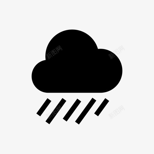 大雨游戏室外图标svg_新图网 https://ixintu.com 大雨 天气 室外 气象收集图标 游戏 潮湿 视频