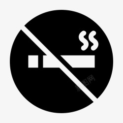 限制区禁止吸烟标志牌安全区图标高清图片