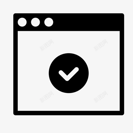 浏览器网页联机图标svg_新图网 https://ixintu.com 完成 平滑填充界面 应用程序 更正 浏览器 界面 窗口 箭头 网页 联机 选中标记