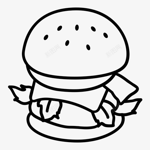 奶酪汉堡材料午餐图标svg_新图网 https://ixintu.com 产品 午餐 奶酪汉堡 材料 汉堡包 物品 美食家 面包 面包店概述 食品