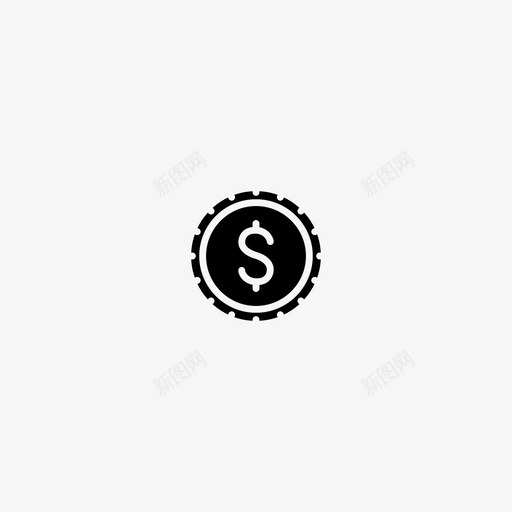 硬币口袋便士图标svg_新图网 https://ixintu.com 一角 便士 利润 口袋 收入 现金 硬币 简单的符号 美元 钱 镍