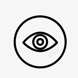 见证你最美丽的眼睛眼睛安全看到图标高清图片