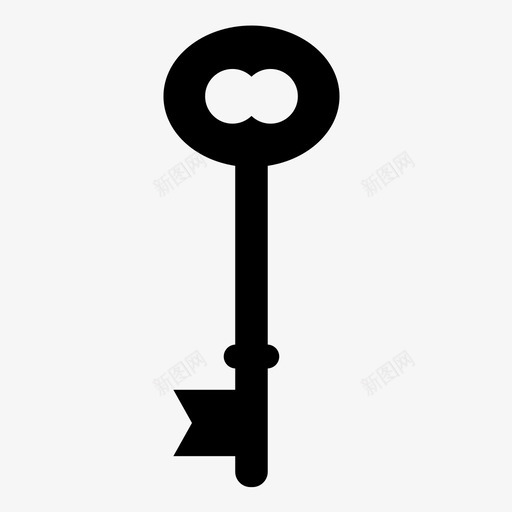 钥匙安全保存图标svg_新图网 https://ixintu.com 五金件 保存 关闭 安全 打开 解锁 钥匙 锁定 门把手