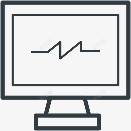 心脏病学科学和技术线图标svg_新图网 https://ixintu.com 心脏病学 科学和技术矢量线图标