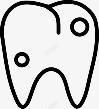 烂前磨牙牙科医学图标图标