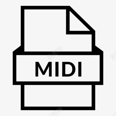 midi文件声音文件保存的歌曲图标图标