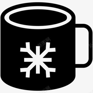 马克杯液体热茶图标图标