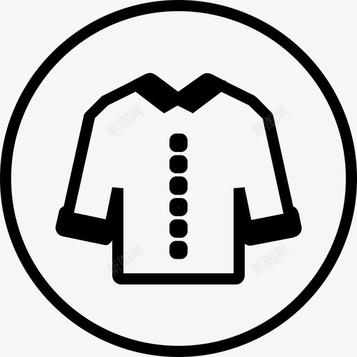 夹克术语衬衫图标svg_新图网 https://ixintu.com 品牌 外套 夹克 女式上衣 时装 服装 术语 男装 衣服 衬衫