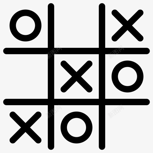 tictactoe两个玩家时间浪费图标svg_新图网 https://ixintu.com tictactoe 两个玩家 休闲娱乐实心图标 儿童游戏 提前计划 时间浪费 策略