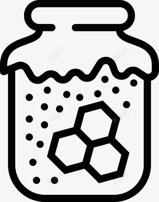 蜂蜜罐黄色甜味图标svg_新图网 https://ixintu.com 吃 容器 甜味 碎图标美食大纲 羊肉 美食 蜂蜜罐 蜜蜂 食物 黄色