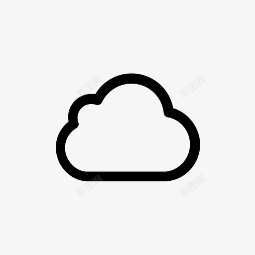 云虚拟存储天空图标svg_新图网 https://ixintu.com icloud 云 天气 天空 户外 数据 简单小 自然 蓬松 虚拟存储