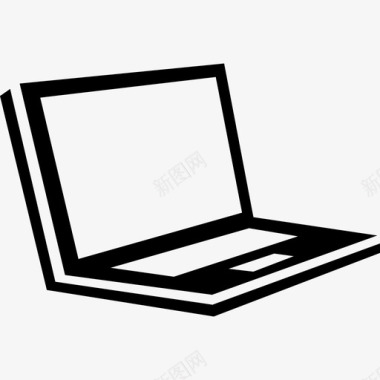 透视笔记本电脑电脑现代屏幕图标图标
