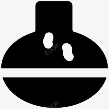 erlenmeyer烧瓶科学大胆的固体图标图标