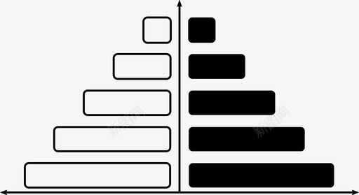 人口金字塔统计图表图标svg_新图网 https://ixintu.com 人口统计 人口统计图表 人口金字塔 图表 年龄图片图表 年龄金字塔 条形图 比较 统计