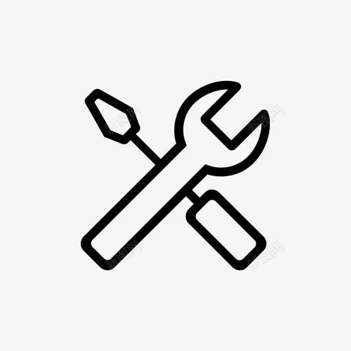 扳手和螺丝刀设置服务图标svg_新图网 https://ixintu.com 偏好 固定 工具 扳手和螺丝刀 控制 服务 木匠 机械师 管道工 设置