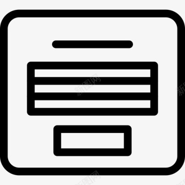 表单线框堆叠文件图标图标