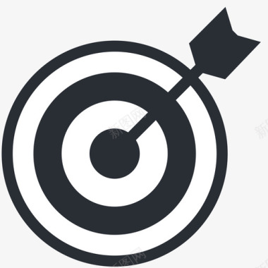射箭目标搜索引擎优化和营销图标图标