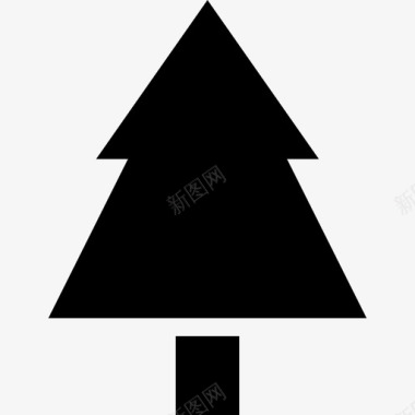 冷杉树生日圣诞节图标图标