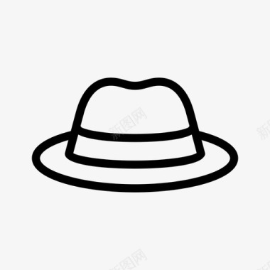 帽子服装保龄球图标图标