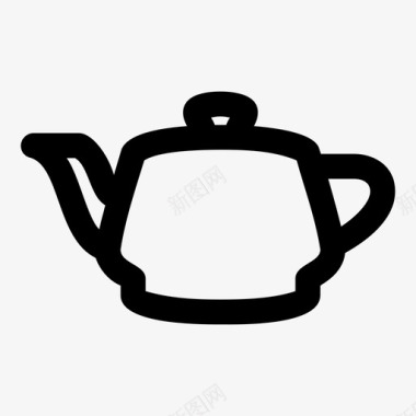 茶壶小口展示品图标图标