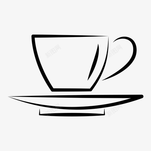 茶杯美味一杯茶图标svg_新图网 https://ixintu.com 一杯咖啡 一杯茶 冬天 热的 美味 茶杯 饮料