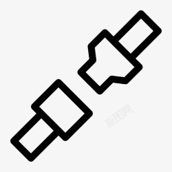锁紧系好安全带安全带锁紧图标高清图片