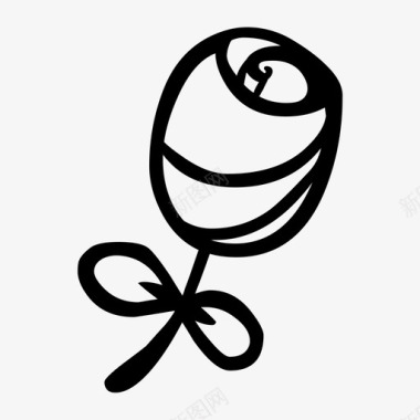 玫瑰刺植物图标图标