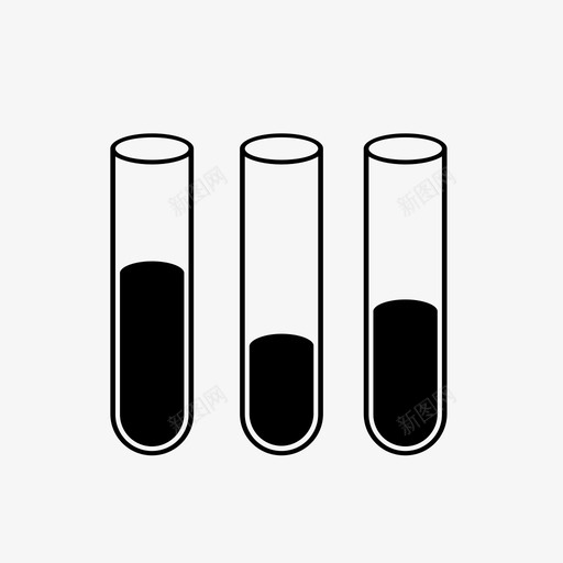 试管量具液体图标svg_新图网 https://ixintu.com 化学 实验室 容器 支架 液体 玻璃 药物 试管 量具