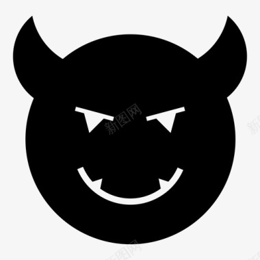邪恶行动恶魔图标图标