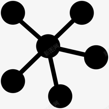 分子原子附着图标图标