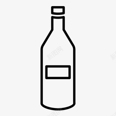 瓶子酒吧饮料图标图标