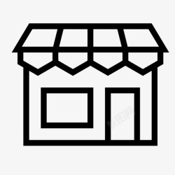 顾客给产品商店建筑购买图标高清图片
