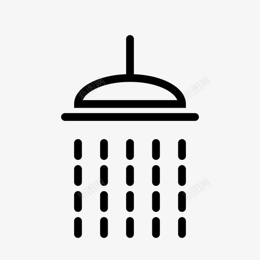 淋浴水洗衣图标svg_新图网 https://ixintu.com 客房服务 家用 小屋 水 洗澡 洗衣 淋浴 清洁 潮湿 热水