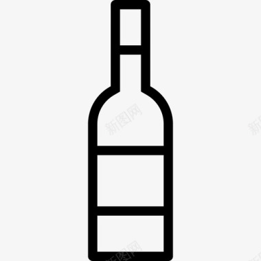 酒瓶酒精起泡酒图标图标