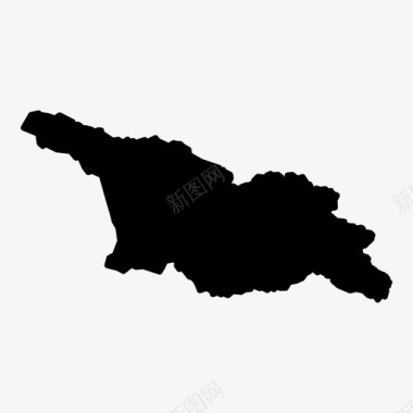 格鲁吉亚国家地理图标图标