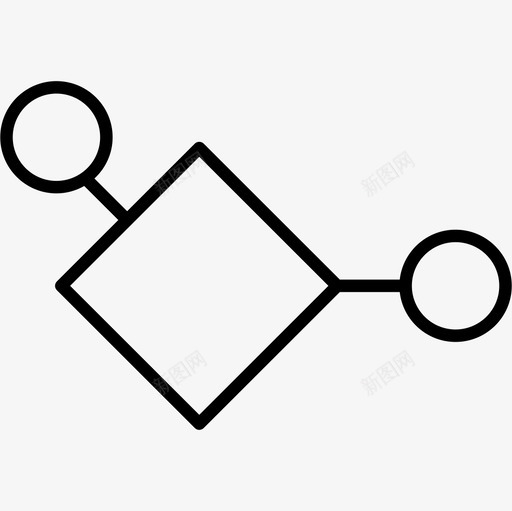 小圆轮廓形状多笔划的菱形图标svg_新图网 https://ixintu.com 多笔划的菱形 小圆轮廓 形状