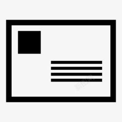 盖章信封信封关闭信件图标高清图片