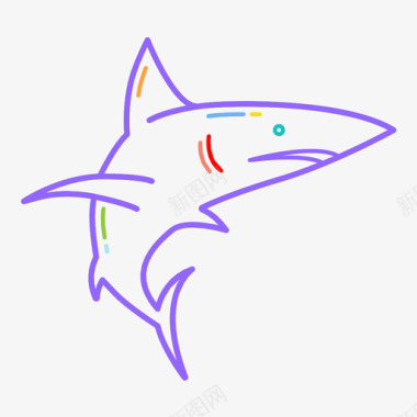 鲨鱼食肉动物颚图标图标
