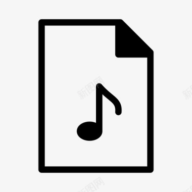 音乐文件音频计算机文件图标图标
