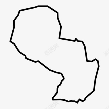巴拉圭亚松森国家图标图标