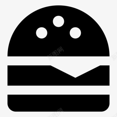 芝士汉堡肉饼汉堡图标图标
