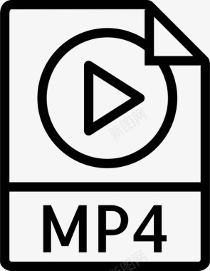 mp4文件类型音乐图标图标