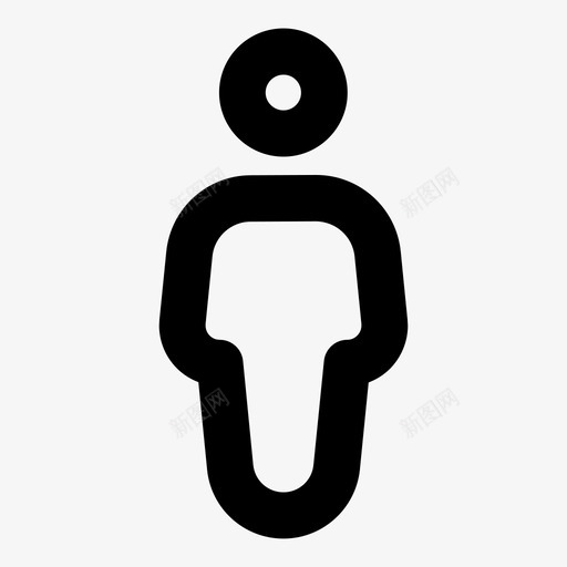 男脸人图标svg_新图网 https://ixintu.com 人 建筑标志粗体轮廓 用户 男 男厕所 脸 衬衫 裤子