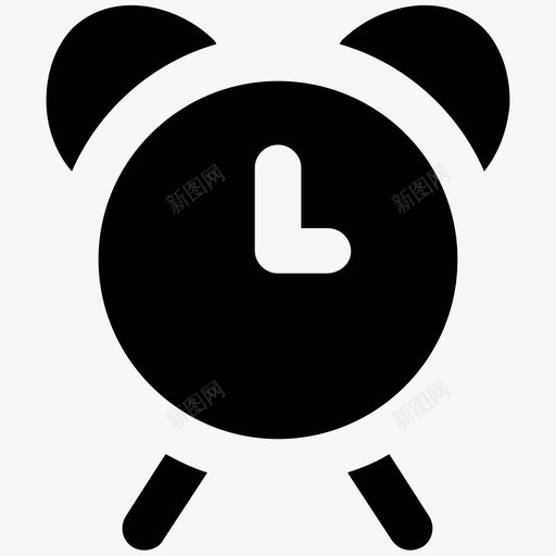 闹钟旅行粗体图标svg_新图网 https://ixintu.com 旅行粗体图标 闹钟
