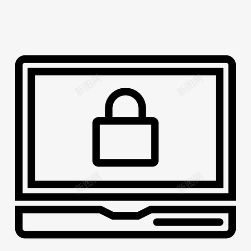 锁定笔记本电脑安全编程图标svg_新图网 https://ixintu.com it服务 代码 安全 密码 硬件 编程 网页设计 计算机 钥匙 锁定笔记本电脑 隐私