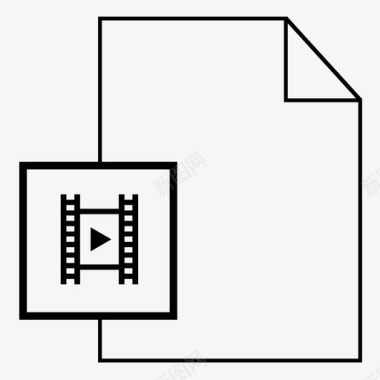 视频文件视频剪辑电影图标图标