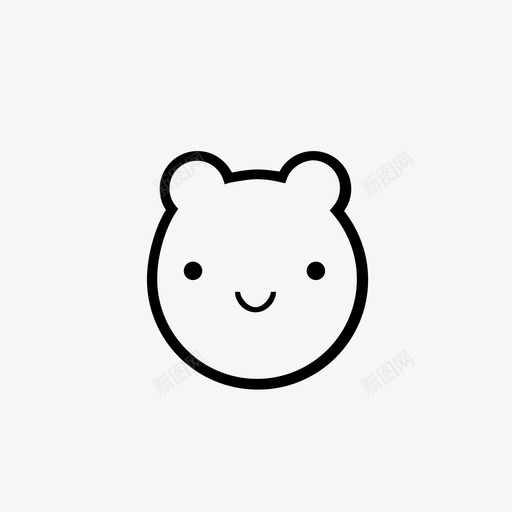 熊动物可爱图标svg_新图网 https://ixintu.com 动物 可爱 可爱的东西 大熊 微笑 泰迪 灰熊 熊 熊猫 考拉
