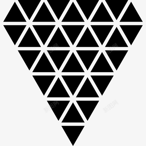 多边形菱形形状的小三角形形状图标svg_新图网 https://ixintu.com 多边形菱形形状的小三角形 形状